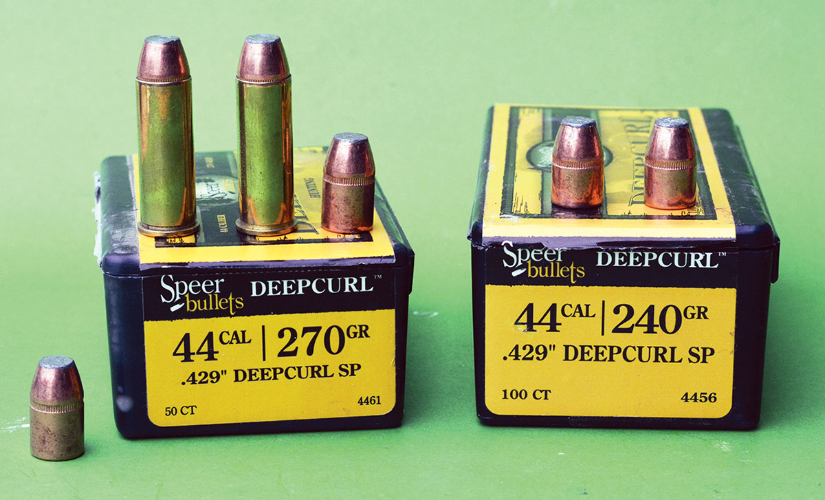The Speer 240 and 270-grain Deep Curl bullets are popular with hunters.